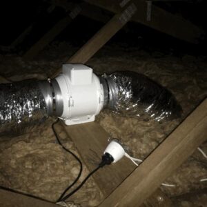 inline fan example installation in roof