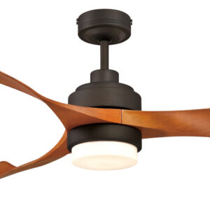 Mercator Eagle V2 DC Ceiling Fan with LED Light and Remote - Oil Rubbed Bronze with Timber-style Blades 56" - Image 2