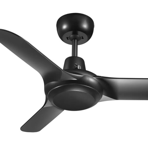 Ventair Spyda AC Ceiling Fan with Wall Control - Matte Black 36"