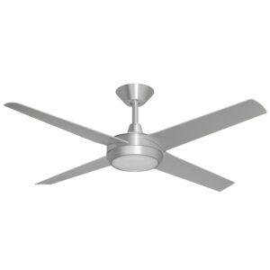 Hunter Pacific Concept AC Ceiling Fan with LED Light - Brushed Aluminium with Silver Blades 52"