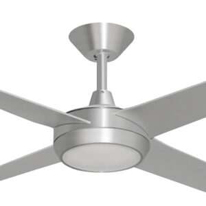 Hunter Pacific Concept AC Ceiling Fan with LED Light - Brushed Aluminium with Silver Blades 52" - Image 2