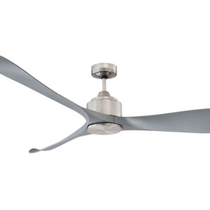 Eagle XL DC Ceiling Fan Brushed Chrome Motor with Silver Blades 66" Motor