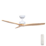 Fanco Wynd DC Ceiling Fan - Oil Rubbed Bronze with Handcrafted Walnut Blades 54"