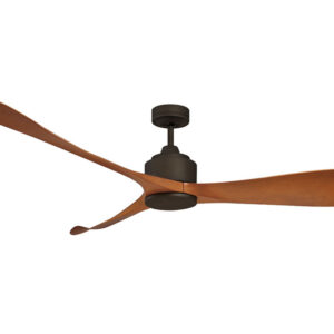 Mercator Eagle XL DC Ceiling Fan in Black with Rubbed-oil Bronze 66" Motor