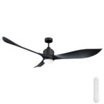 Mercator Eagle XL V2 DC Ceiling Fan with Remote - Black 66"