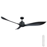 Mercator Eagle XL V2 DC Ceiling Fan with Remote - Black 66"