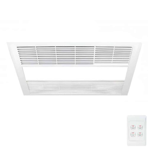 ventair sahara 4-in-1 exhaust fan with light white