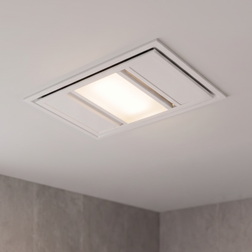 3-in-1 exhaust with light on