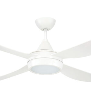 Brilliant Vector AC Ceiling Fan with LED Light - Antique White 52" - Image 2