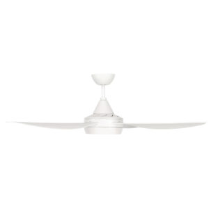 Brilliant Vector AC Ceiling Fan with LED Light - Antique White 52" - Image 4