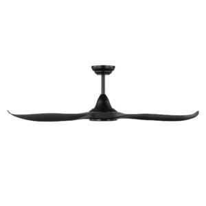 Eglo Noosa DC 60" Ceiling Fan with LED Light Black Side View