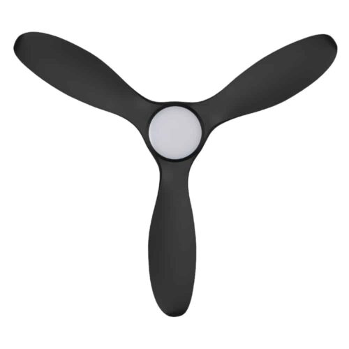 Eglo Noosa DC Ceiling Fan with LED Light Black 52-inch Blades
