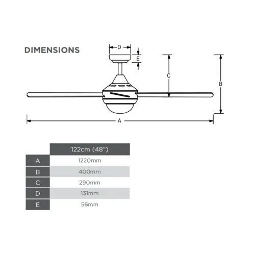hunter-pacific-azure-ac-48-inch-ceiling-fan-with-e27-light-white-dimensions