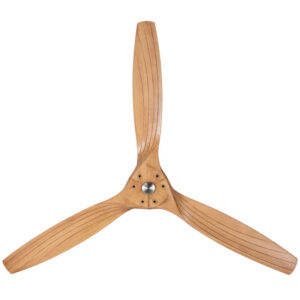 Brilliant Maverick DC 60" Ceiling Fan Satin Nickel with Oak Blades