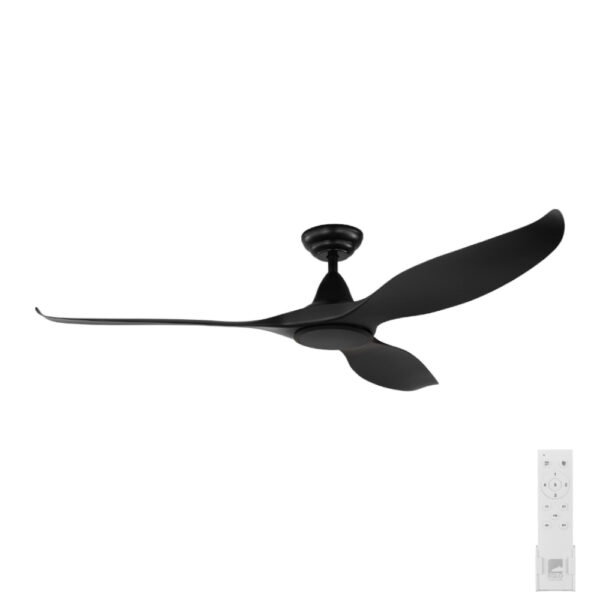 Noosa DC Ceiling Fan With Remote - Black 60"