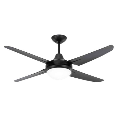 Mercator Clare AC 53" Ceiling Fan with B22 Light Black