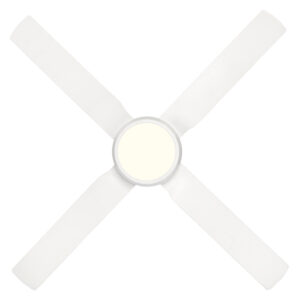 Brilliant Cruze AC Ceiling Fan with LED Light - White 52" - Image 4