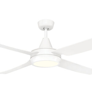 Brilliant Cruze AC Ceiling Fan with LED Light - White 52" - Image 2