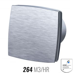 Chico Exhaust Fan 150mm Brushed Aluminium with Timer - Image 1