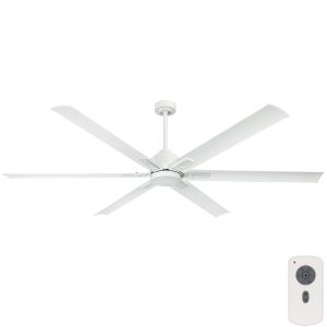 Rhino 72" Large White DC Ceiling Fan with Remote