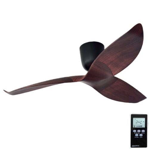 AE3+ Aeratron Ceiling Fan With Remote - DC Black & Dark Walnut 60"