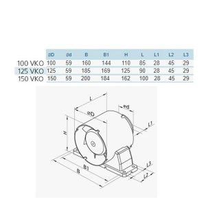 Fanco Axial VKO Inline Fan 125mm - Image 2