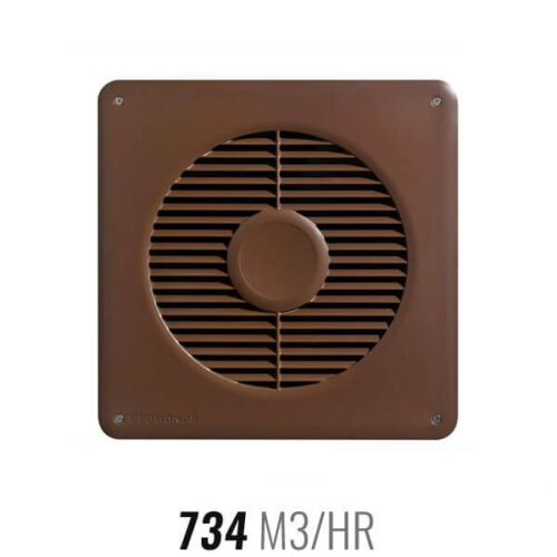 Bradford EcoFan DC - Subfloor Exhaust Fan - 734m3/hr - 250mm Duct - Brown