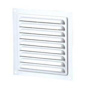 Metal Vent 150mm x 150mm - White (No Flange)