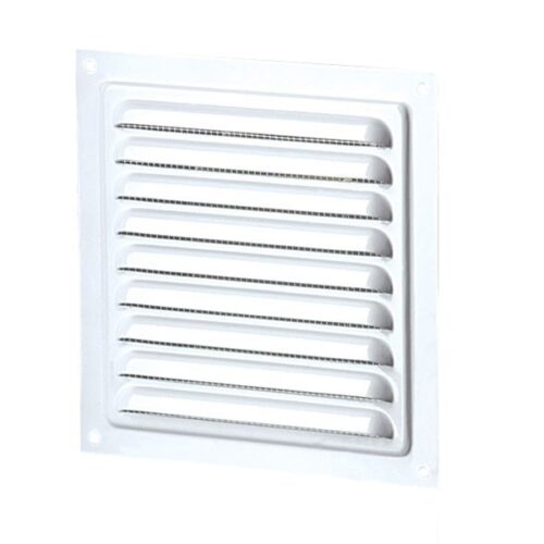 Metal Vent 150mm x 150mm - White (No Flange)