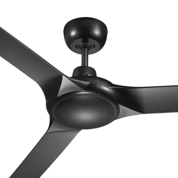 Ventair Spyda AC Ceiling Fan with Wall Control - Matte Black 62"