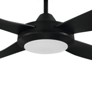 Eglo Bondi AC Ceiling Fan with CCT LED Light Black 48" Motor