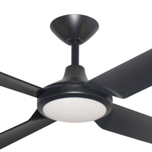 Hunter Pacific Next Creation V2 DC Ceiling Fan with LED Light and Wall Control - Matte Black 52" - Image 2