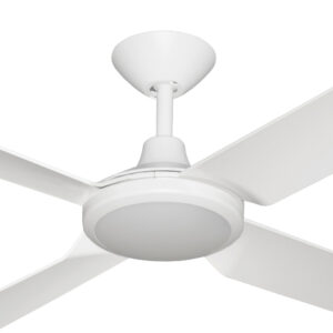 Hunter Pacific Next Creation V2 DC Ceiling Fan with LED Light and Wall Control - White 52" - Image 2