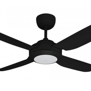 Ventair Spinika II Ceiling Fan with LED Light - Black 48" - Image 2