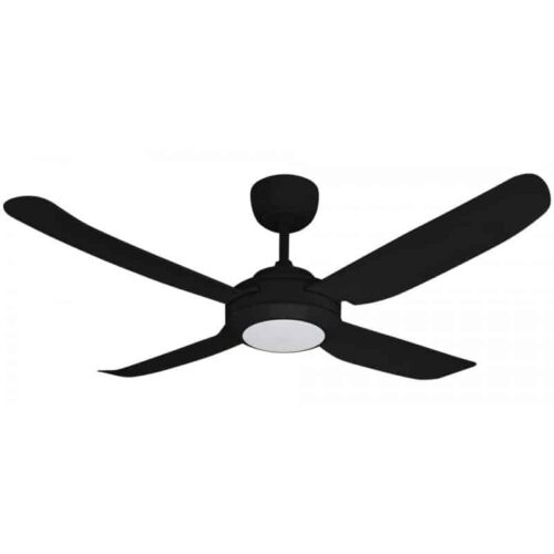 Ventair Spinika II Ceiling Fan with LED Light - Black 48"