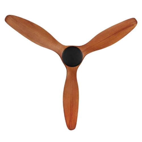 Eglo Noosa DC Ceiling Fan Black with Teak Blades 60-inch Blades