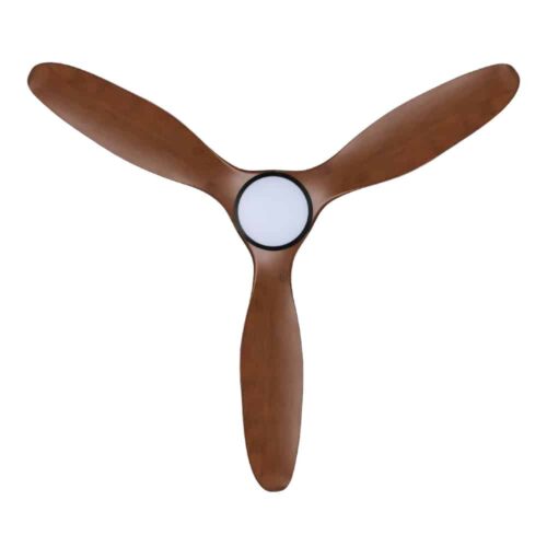 Eglo Noosa DC Ceiling Fan with LED Light Black with Aged Elm Blades 60-inch Blades