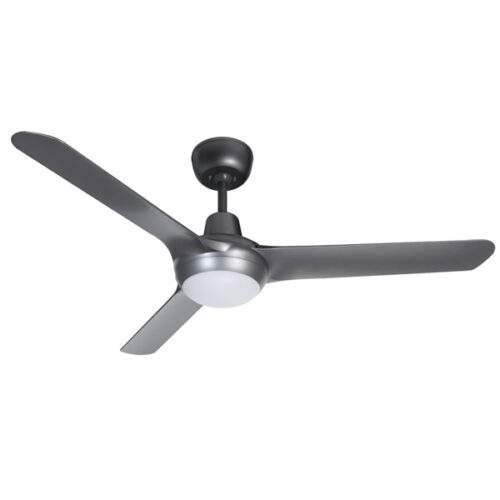 Spyda Ceiling Fan with Dimmable CCT LED Light - Titanium 50"