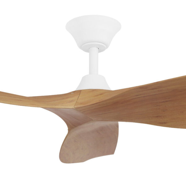 Cabarita DC Ceiling Fan with Remote - White with Bamboo Blades 50"