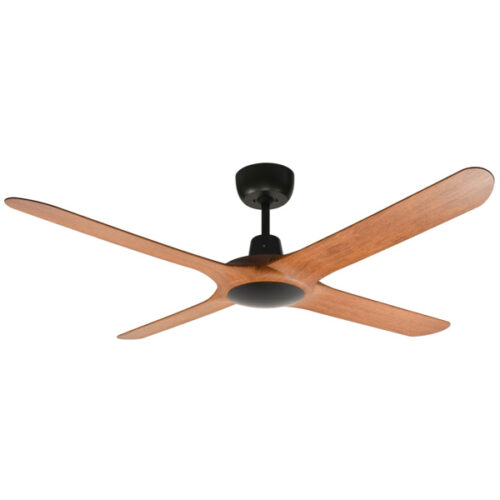 Ventair Spyda 4 Blade Ceiling Fan - Teak 56"