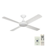 Hunter Pacific Next Creation V2 DC Ceiling Fan with Remote and Wall Control - White 52"