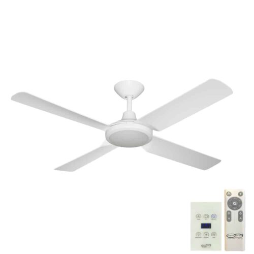 Hunter Pacific Next Creation V2 DC Ceiling Fan with LED Light and Wall Control - White 52"
