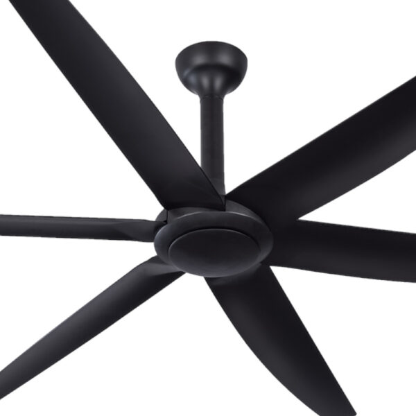 The Big Fan V2 DC Ceiling Fan - Matte Black 86" (Remote and Wall Control)