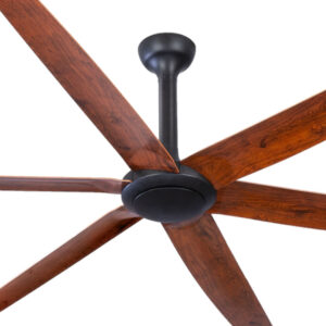 The Big Fan V2 DC Ceiling Fan with Remote - Matte Black and Natural Oak Blades 106" (Remote and Wall Control) - Image 2