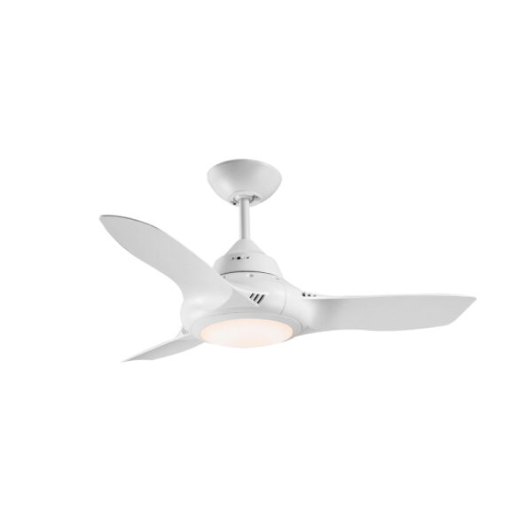 Mercator Phaser AC Ceiling Fan with CCT LED Light - White 37"