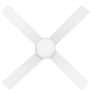 Brilliant Tempest AC Ceiling Fan with CCT LED Light White 52" Blades