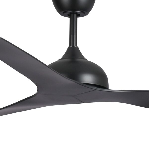 Claro Whisper DC Ceiling Fan - Black 52"