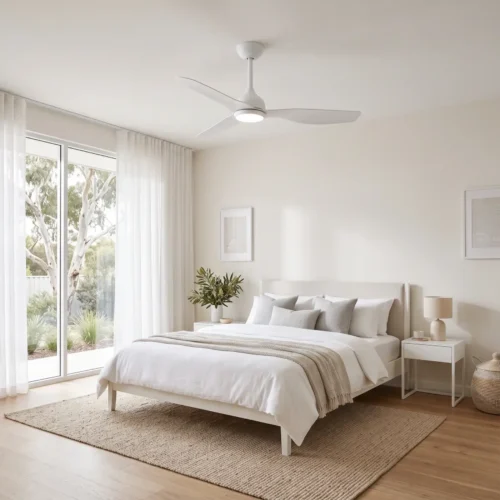 claro-whisper-dc-ceiling-fan-white-with-led-light-wide-bedroom-with-outdoor-view