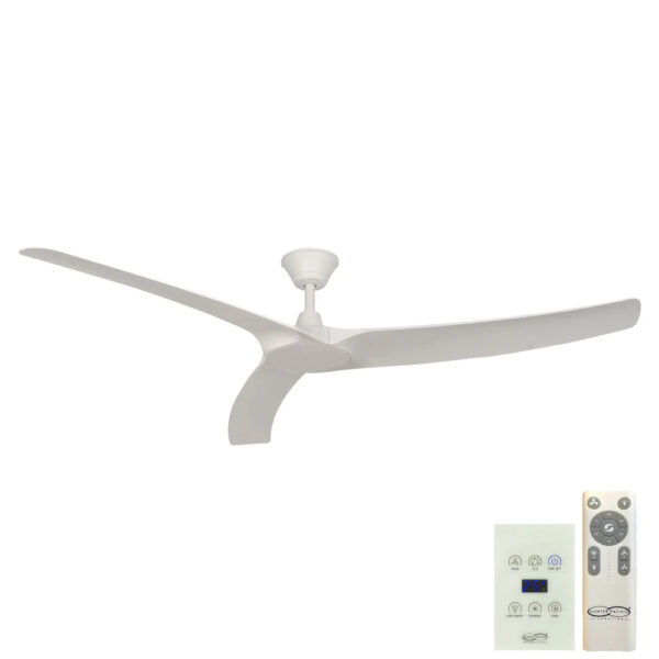 Aqua V2 IP66 Rated DC Ceiling Fan - White 70"