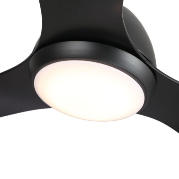 Fanco Breeze AC Ceiling Fan with CCT LED Light and Wall Control - Black 52"